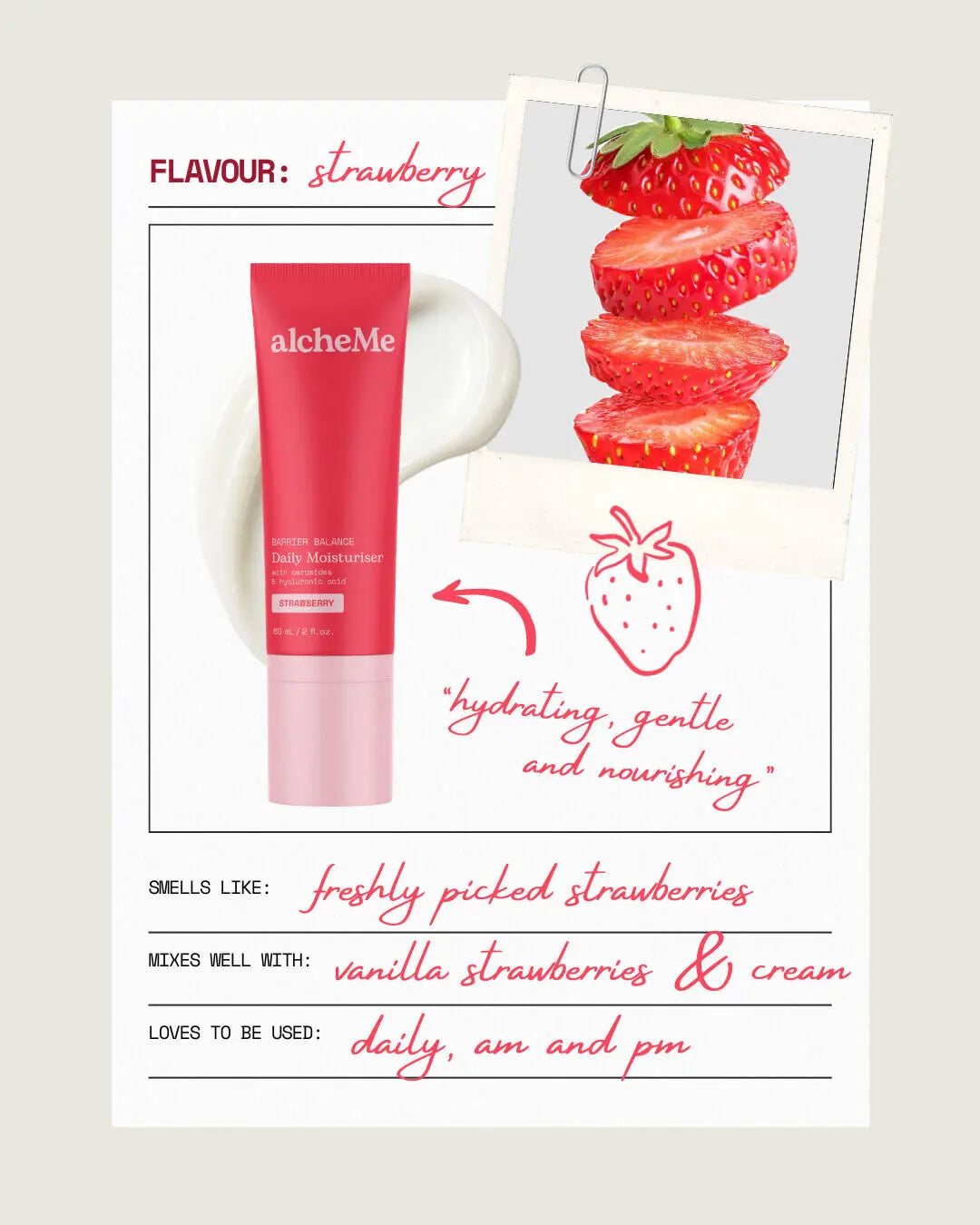 Daily Moisturiser - Strawberry
