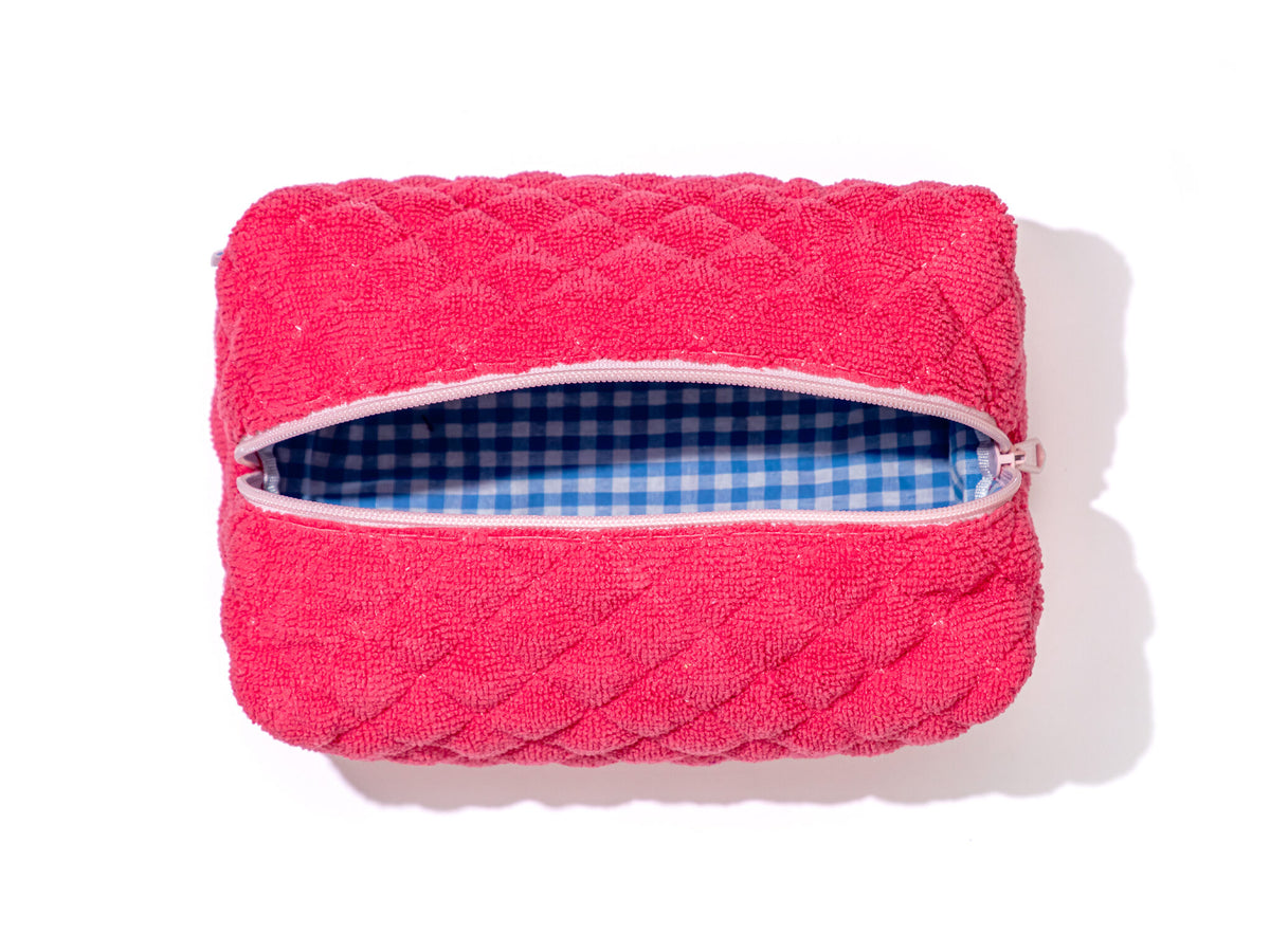 alcheMe Strawberries & Cream wash bag detail — Big Bundle teen skincare gift with Findlay collab